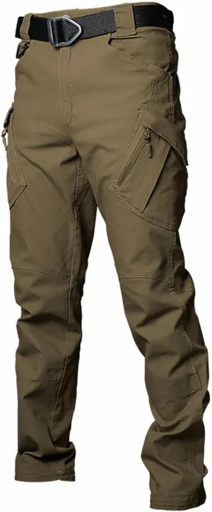 GIERIDUC Mens Cargo Pants Stacked Slim Fit Casual Denim Pants Straight Leg Fashion Jean Pleated Designer Hip Hop Streetwear