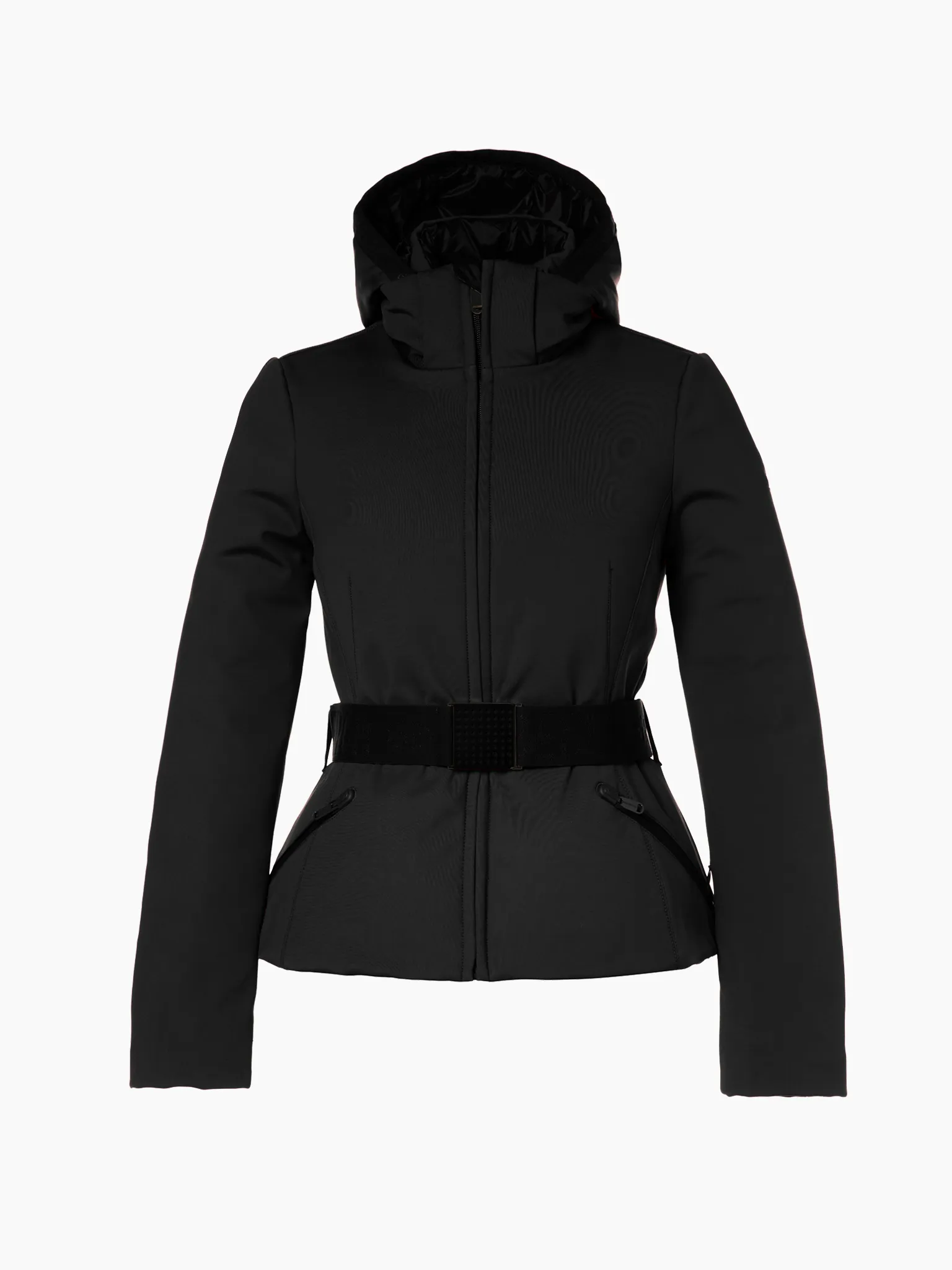 Giselle Faux Border Ski Jacket  - Black