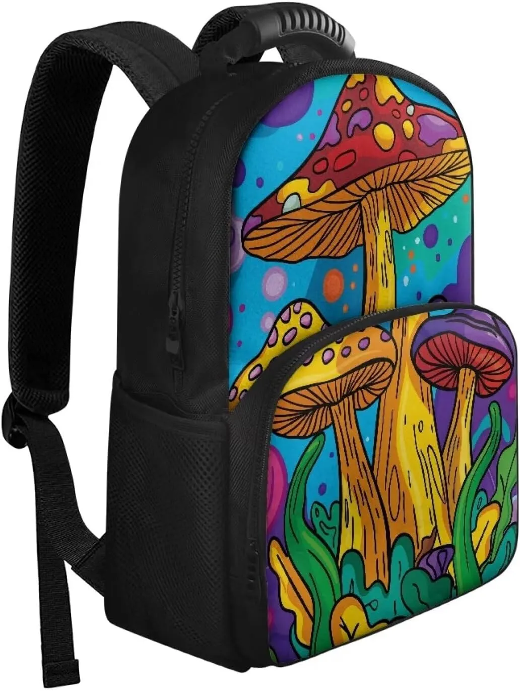Gomyblomy Backpack Cooler Insulated Leak Proof Lunch Backpack for Women, Mushroom Print Cooler Backpack Soft Lightweight Thermal Bag for Travel Picnic Camping Hiking Rucksack