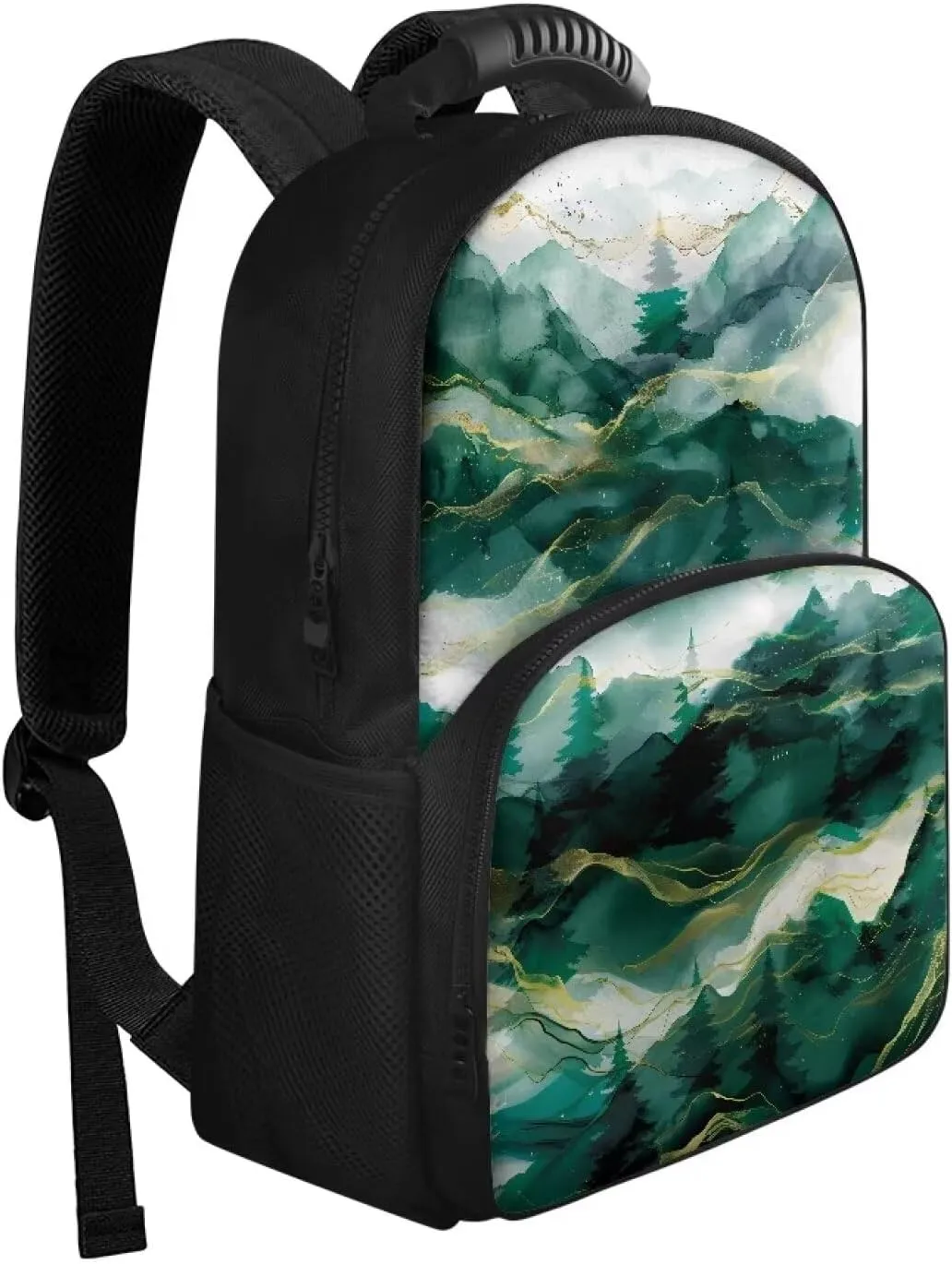 Gomyblomy Green Backpack Cooler for Women Men Leak Proof Insulated Lunch Backpack with Cooler Compartment, Lightweight Thermal Bag Beach Camping Hiking Daypack