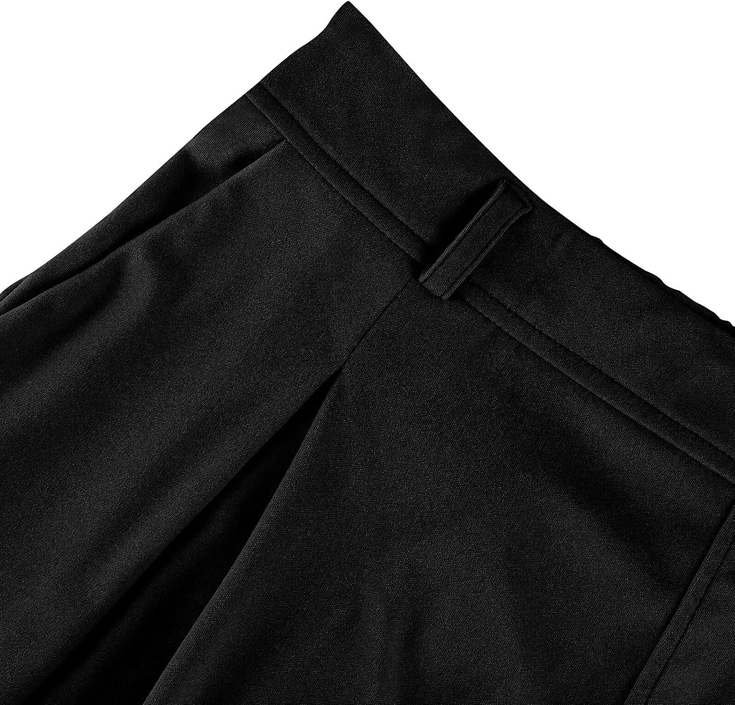 High Waist Flowy Office Work Pants Women with Pleated Elastic Waist Wide Leg Pants Women for Business Casual Slacks
