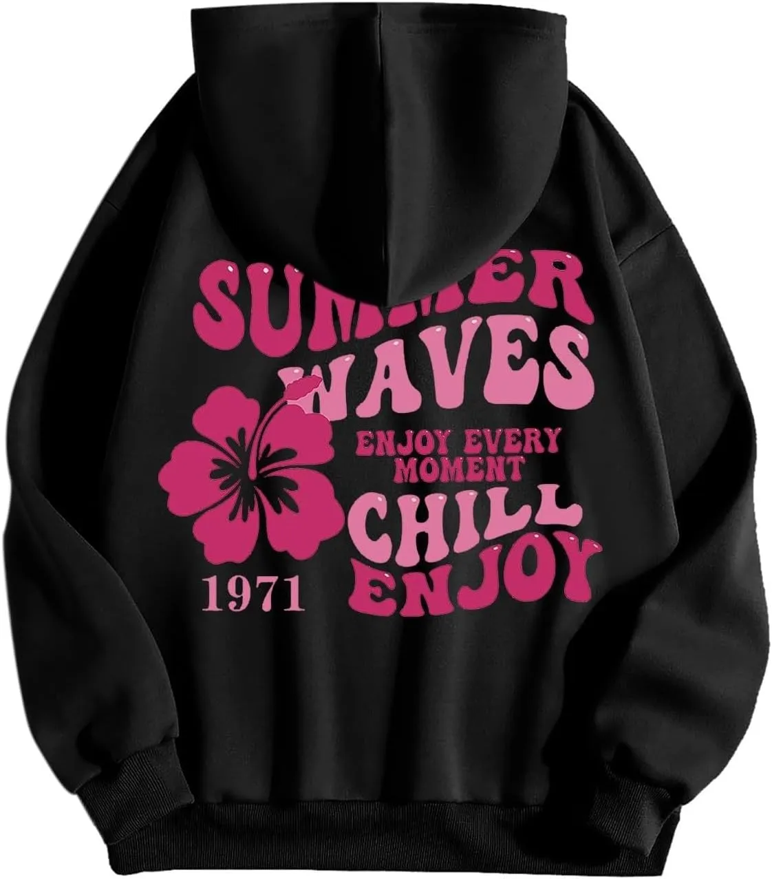 Hoodies for Women Plus Size Casual Long Sleeve Sweatshirts Drawstring Tops Loose Print Pullovers with Pocket