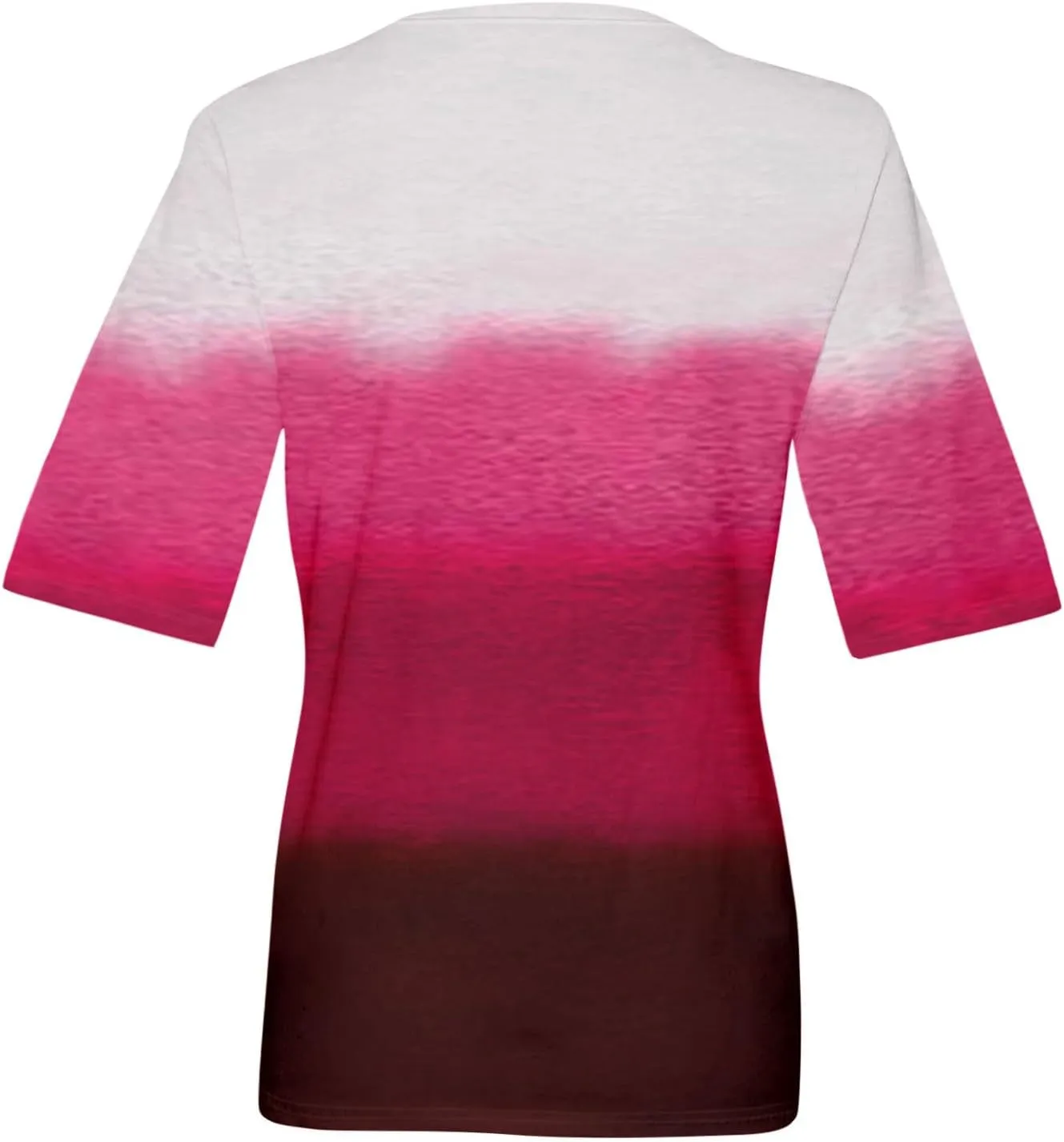 HXHYQKP Elbow Length Tops for Women V Neck T Shirts Casual Half Sleeve Tops Basic Summer Tees
