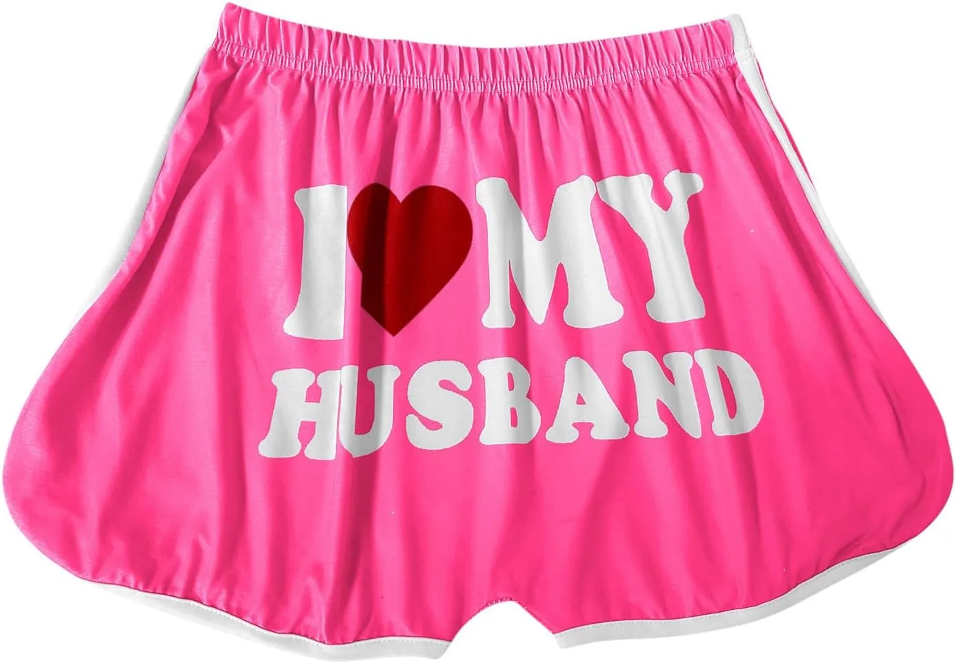 I Love My Husband Booty Shorts Womens Sexy 3" High Waist Yoga Biker Shorts Soft Spandex Dance Hot Pants Butt Lifting Leggings