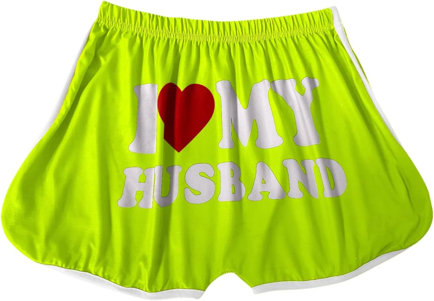 I Love My Husband Booty Shorts Womens Sexy 3" High Waist Yoga Biker Shorts Soft Spandex Dance Hot Pants Butt Lifting Leggings