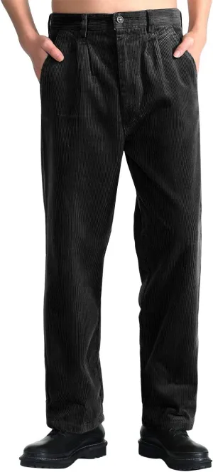 IDEALSANXUN Mens Corduroy Pants Casual Straight Leg Pleated Dress Pants