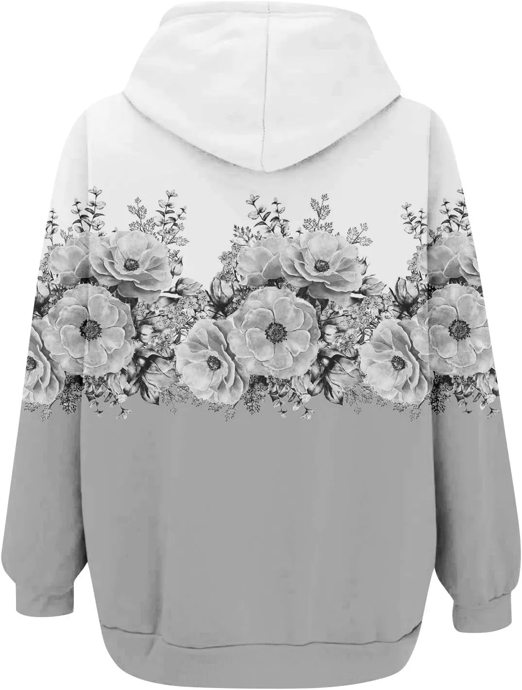 JJHAEVDY Zip Up Hoodie Women Solid Drawstring Sweatshirts Fall Outwear Jacket Hooded Coat Sports Activewear Pocket