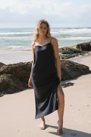 KAI NAVY LINEN SLIP