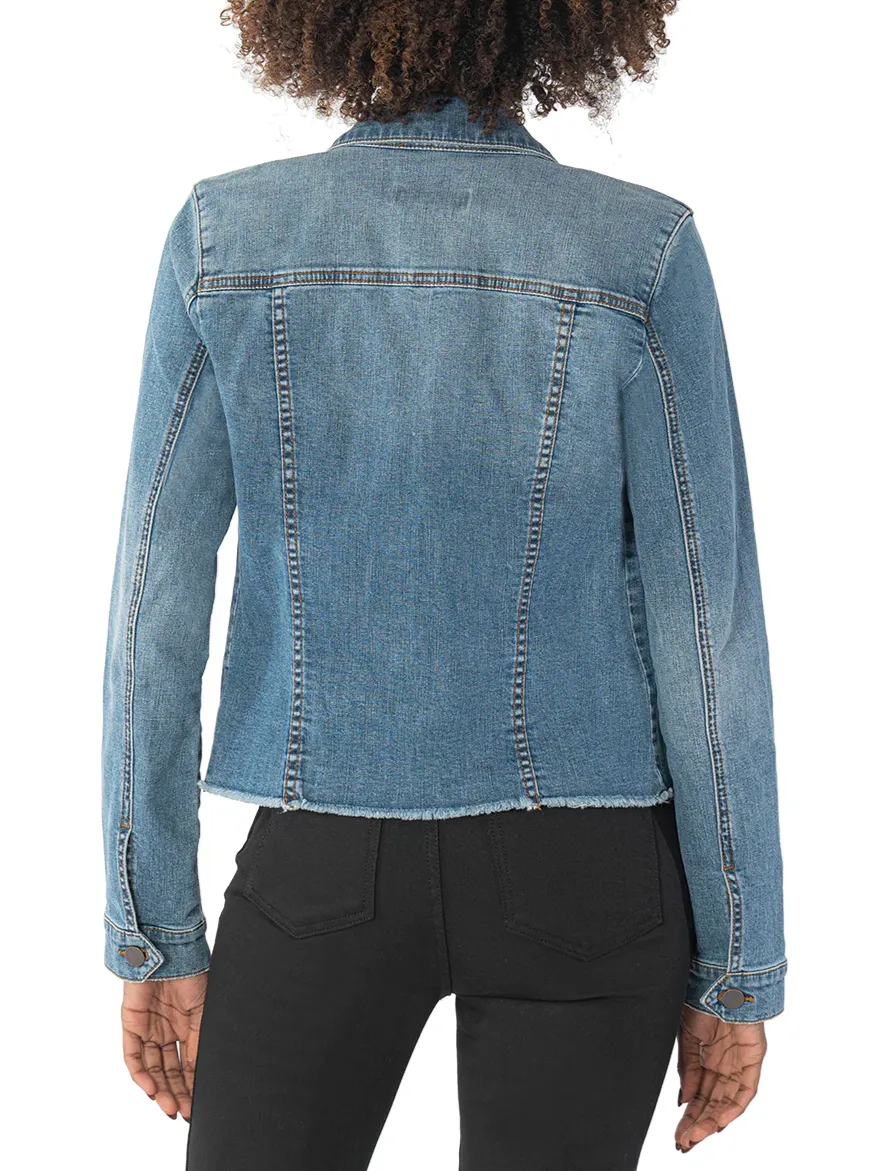 Kara Jacket No Waist With Fray [Openhearted-KJ0314MK3]