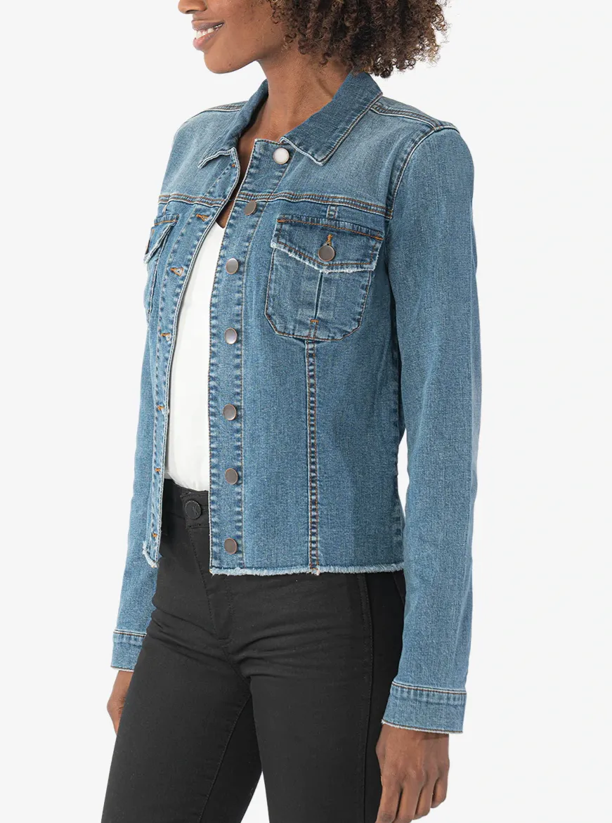 Kara Jacket No Waist With Fray [Openhearted-KJ0314MK3]