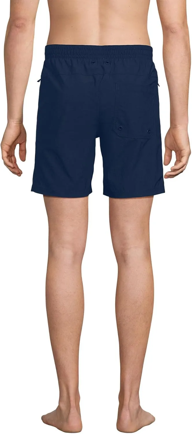 Lands' End Men's 7 Inch Volley Hydroliner Swim Trunks