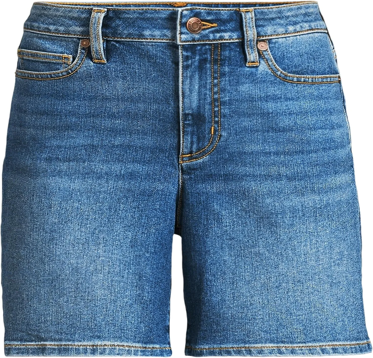 Lands' End Women's Recover Mid Rise 7" Jean Shorts