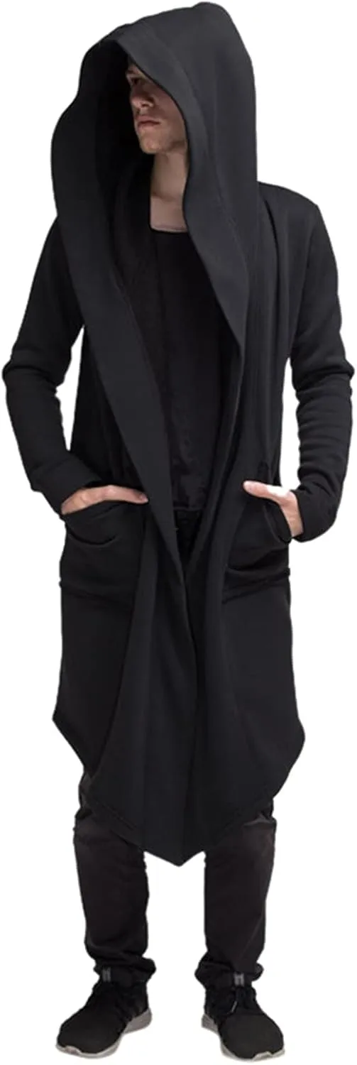LCMTWX Men Hoodies And Winter Casual Loose Solid Hooded Sweater Top Men's Hooded Fleece Sweatshirt Zip Up Hoody Pullover &