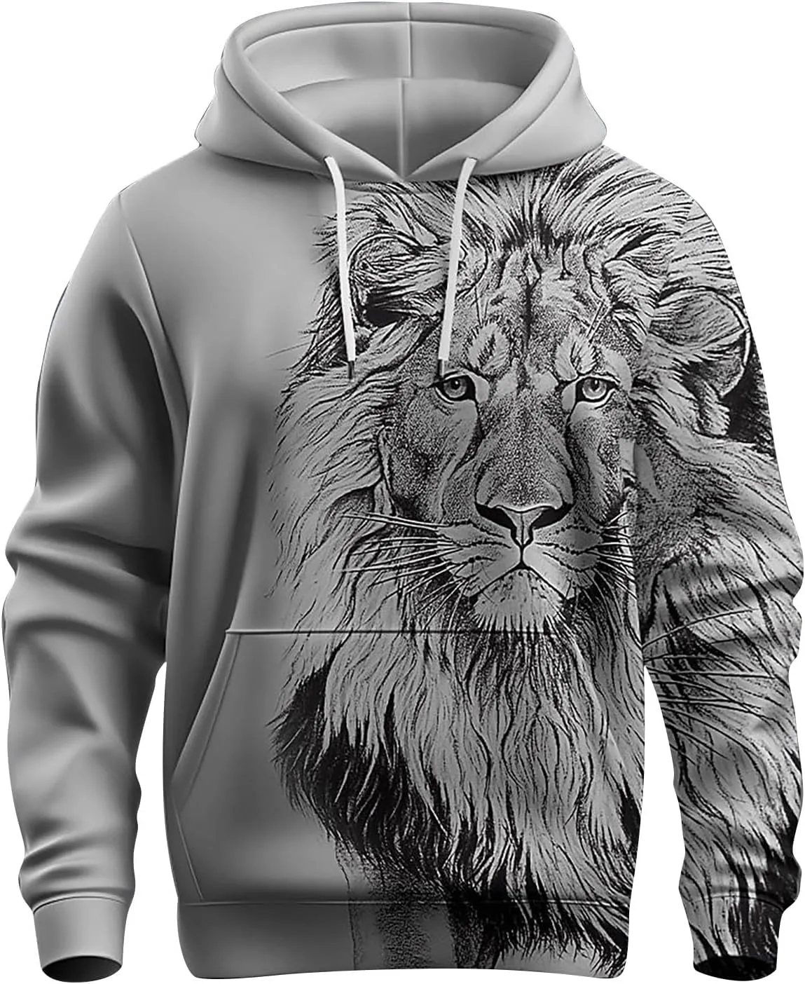 LCMTWX Mens Sweatshirt Winter Vintage Long Sleeve Hoodie Half Zipper Hooded Sweatshirt Top Workwear Multi Pocket Outdoor