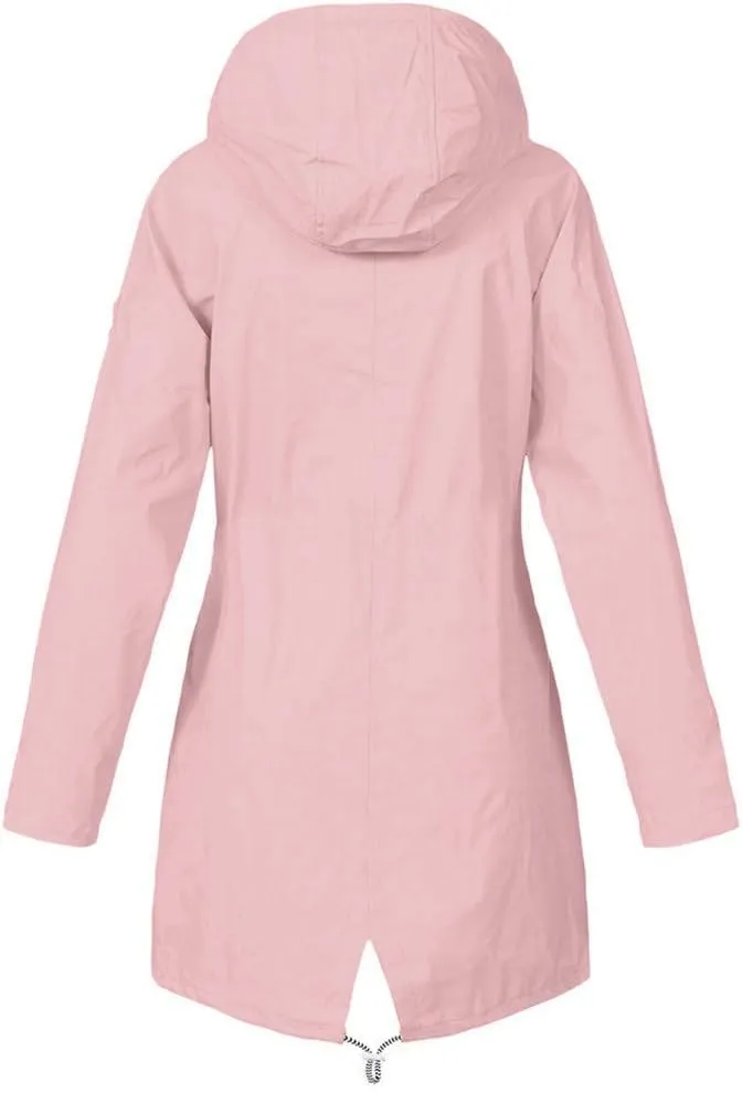 LCMTWX Womens rain coat winter Waterproof Women's Windproof Overcoat Outdoor Women's Coat Waterproof Lightweight Outdoor