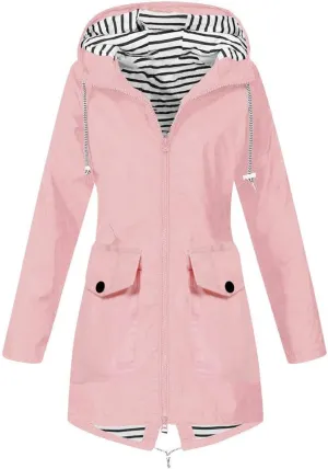 LCMTWX Womens rain coat winter Waterproof Women's Windproof Overcoat Outdoor Women's Coat Waterproof Lightweight Outdoor