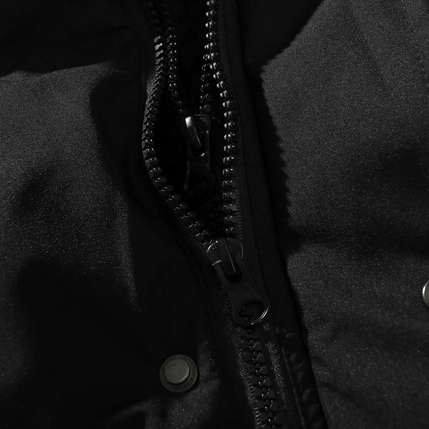 lcziwo Mens Oversized Winter Puffer Jacket Double Zipper Stand Collar Warm Quilted Coat Thick Outdoor Cotton-Padded Jacket