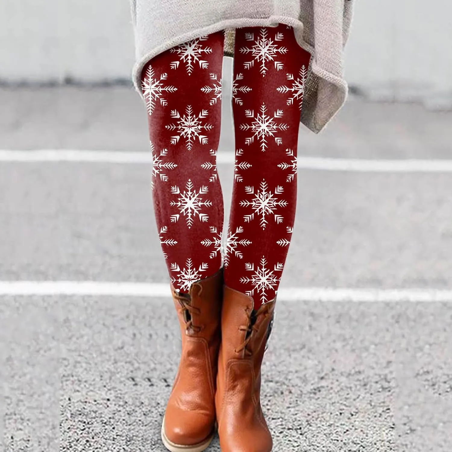 Leather Leggings for Women Leggings Artistic Splash Printed Soft Stretchy Pants Leather Leggings Tummy Control Soft
