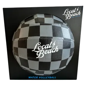 Local Beach Black/Gray Checker Beach & Water Volleyball Size 5