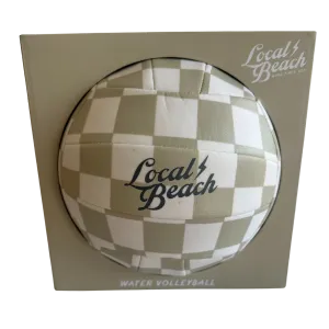 Local Beach Tan Checker Beach & Water Volleyball Size 5