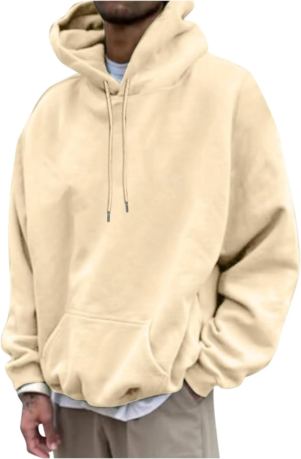 Love Like Jesus Hoodies for Men Letter Graphic Christian Faith Hoodies with Pocket Long Sleeve Drawstring Hooded Sweatshirts