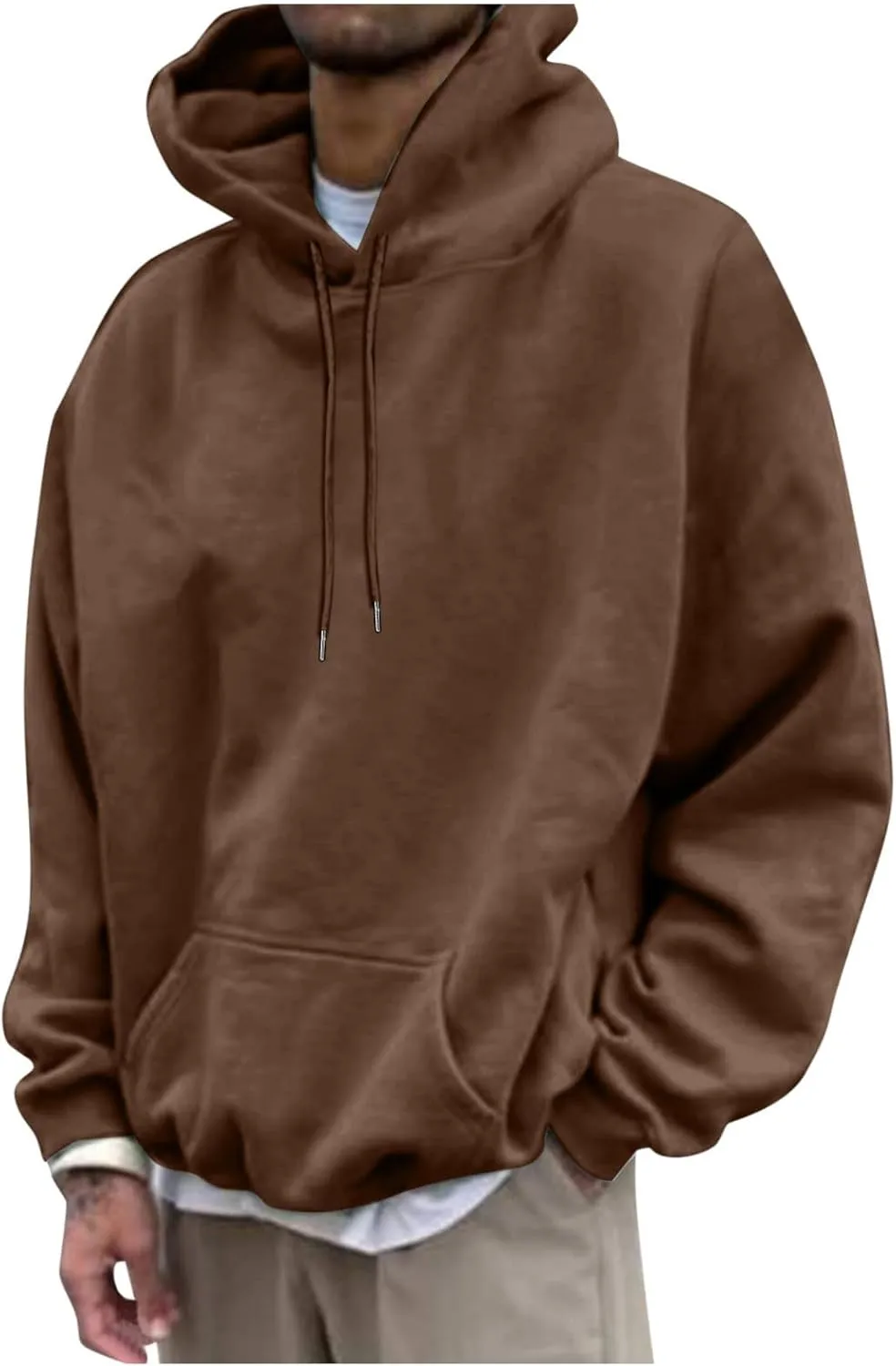 Love Like Jesus Hoodies for Men Letter Graphic Christian Faith Hoodies with Pocket Long Sleeve Drawstring Hooded Sweatshirts