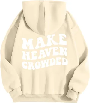 Love Like Jesus Letter Graphic Hoodies for Women Girls Oversized Long Sleeve Pocket Y2K Sweatshirt Tops