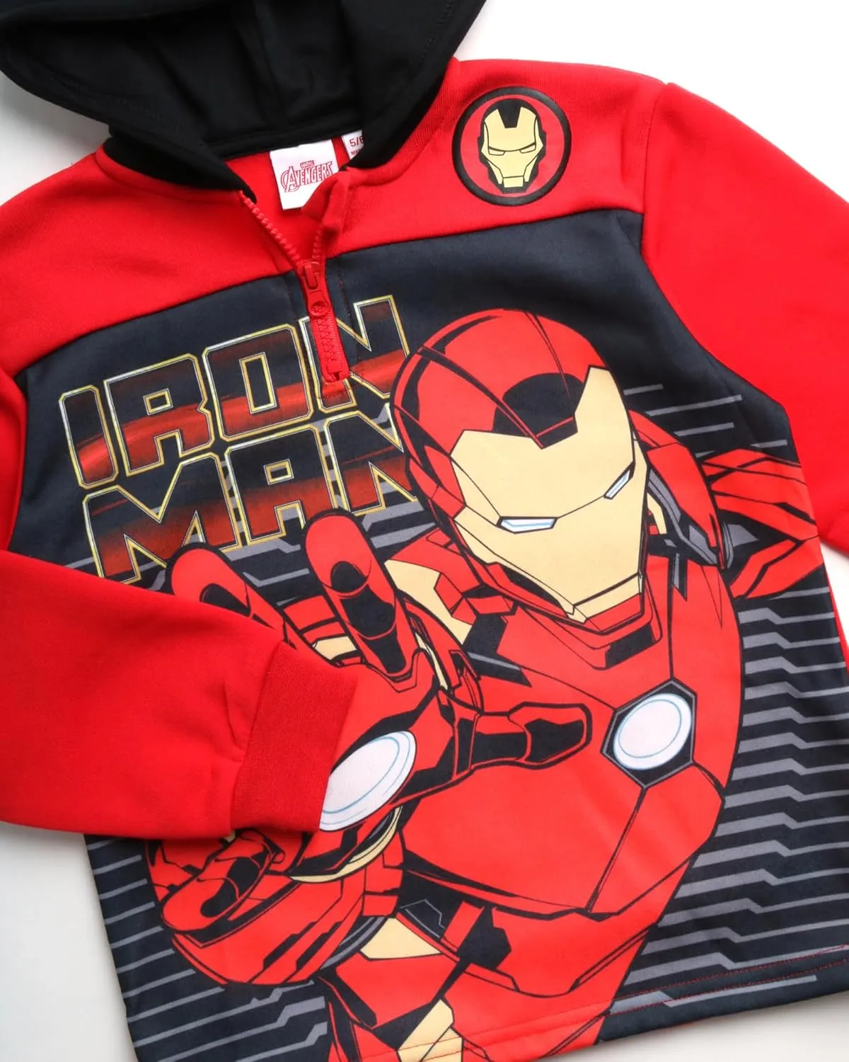 Marvel Boys' Spiderman Sweatshirt - Captain America, Iron Man, Hulk and Panther Quarter Zip Fleece Graphic Hoodie (2T-16)