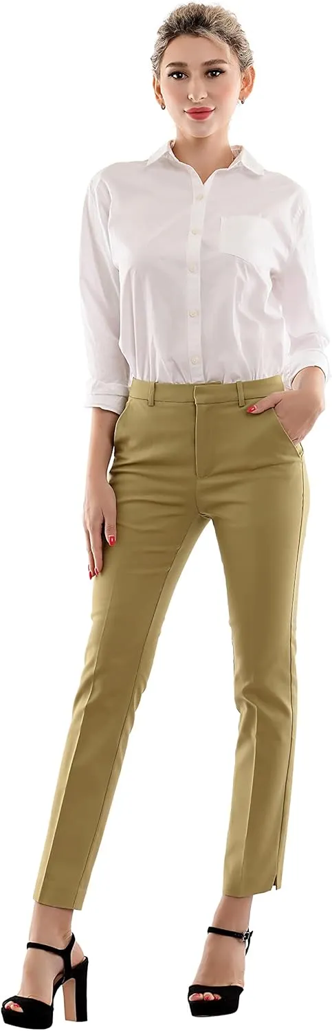 Marycrafts Women's Work Ankle Dress Pants Trousers Slacks