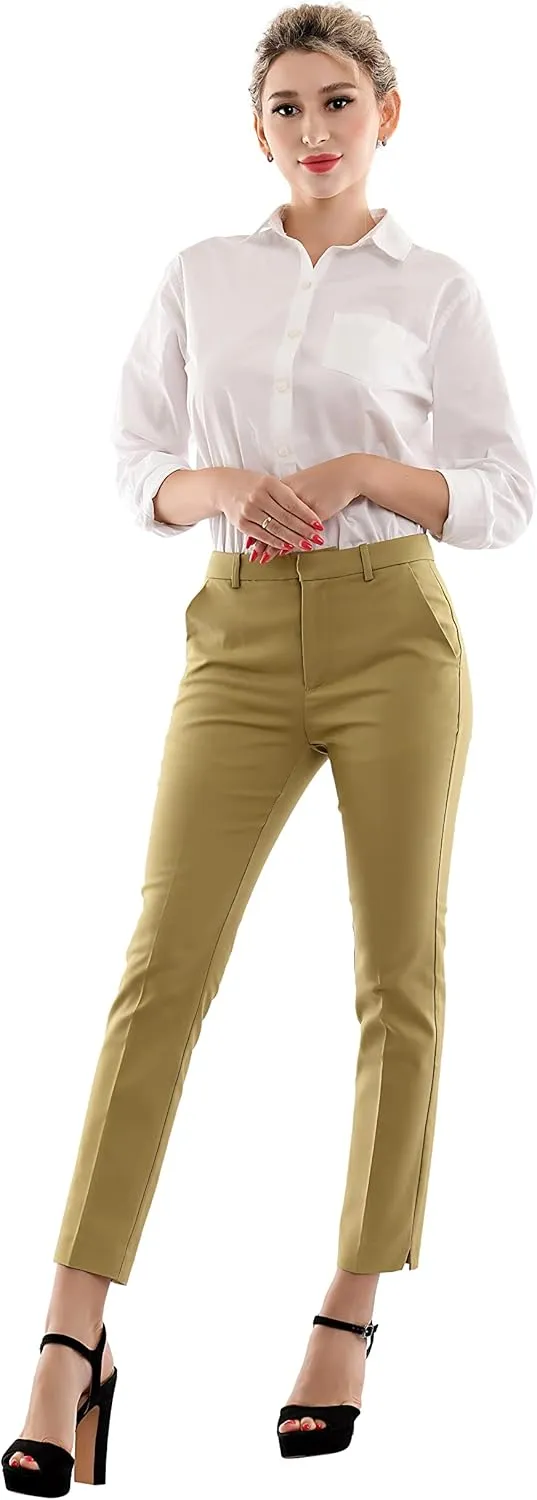 Marycrafts Women's Work Ankle Dress Pants Trousers Slacks