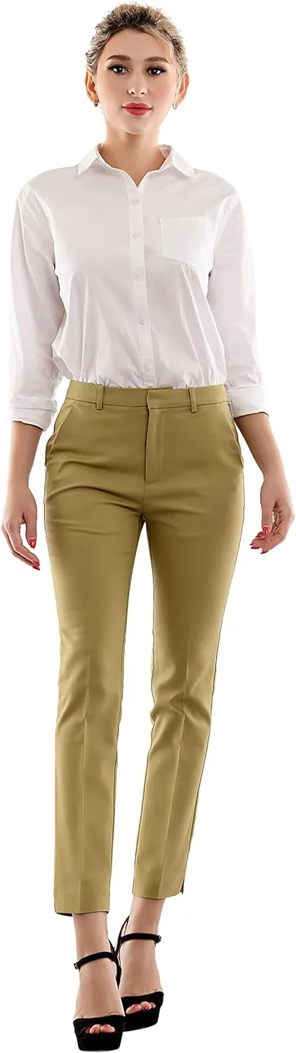 Marycrafts Women's Work Ankle Dress Pants Trousers Slacks