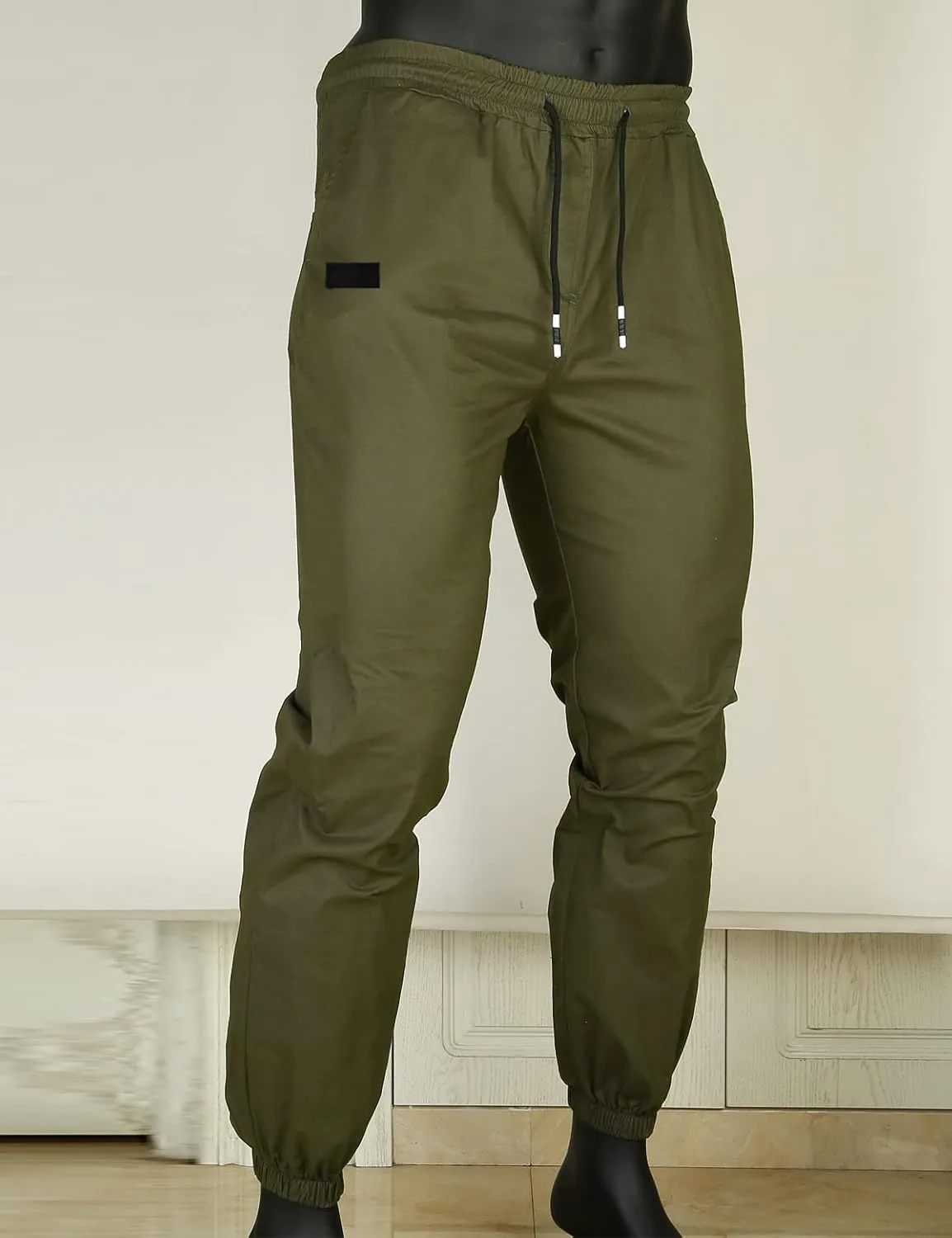 Men Joggers Chino Cargo Pants Hiking Outdoor Recreation Pants Twill Fitness Track Jogging Pants Casual Cotton Pants