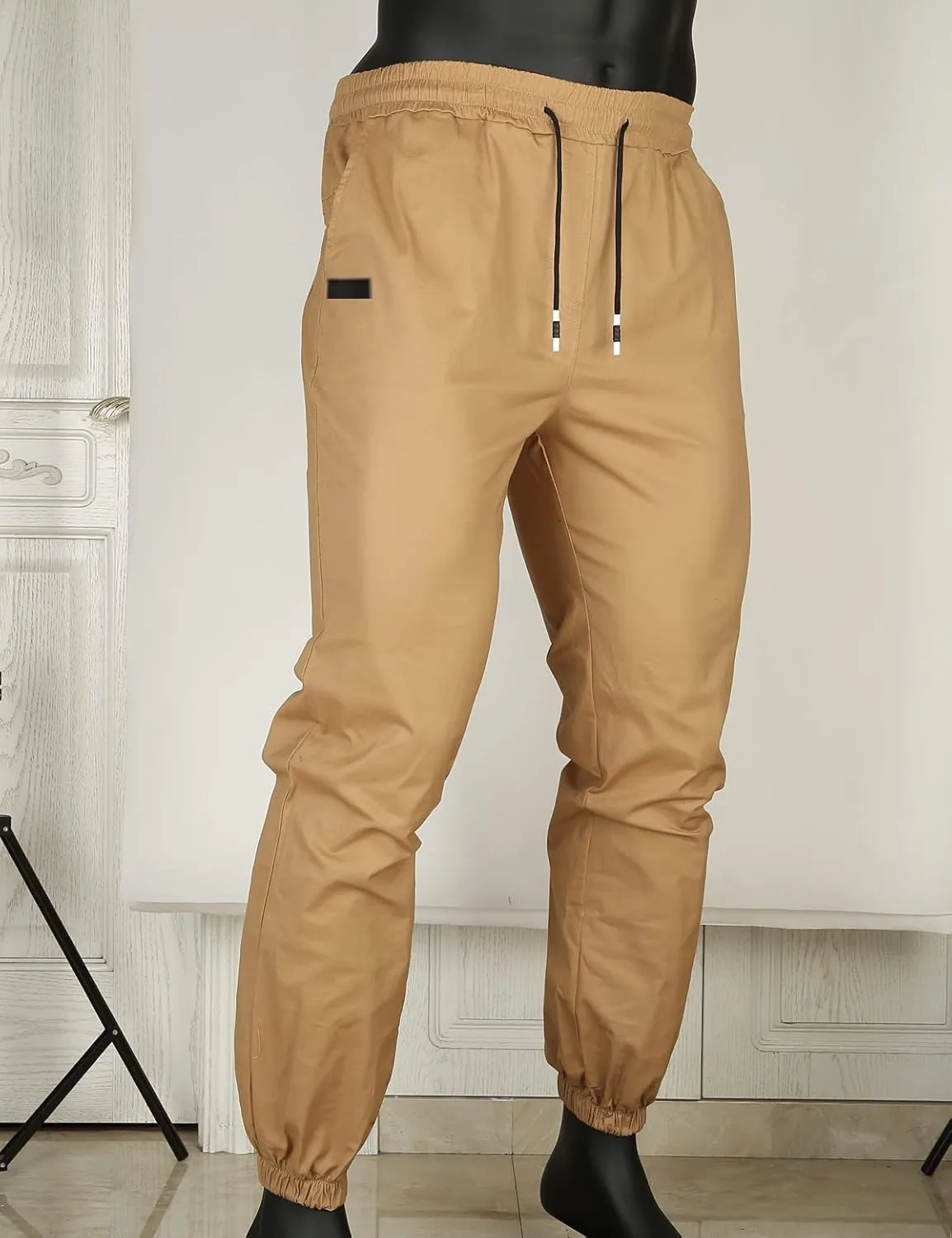 Men Joggers Chino Cargo Pants Hiking Outdoor Recreation Pants Twill Fitness Track Jogging Pants Casual Cotton Pants