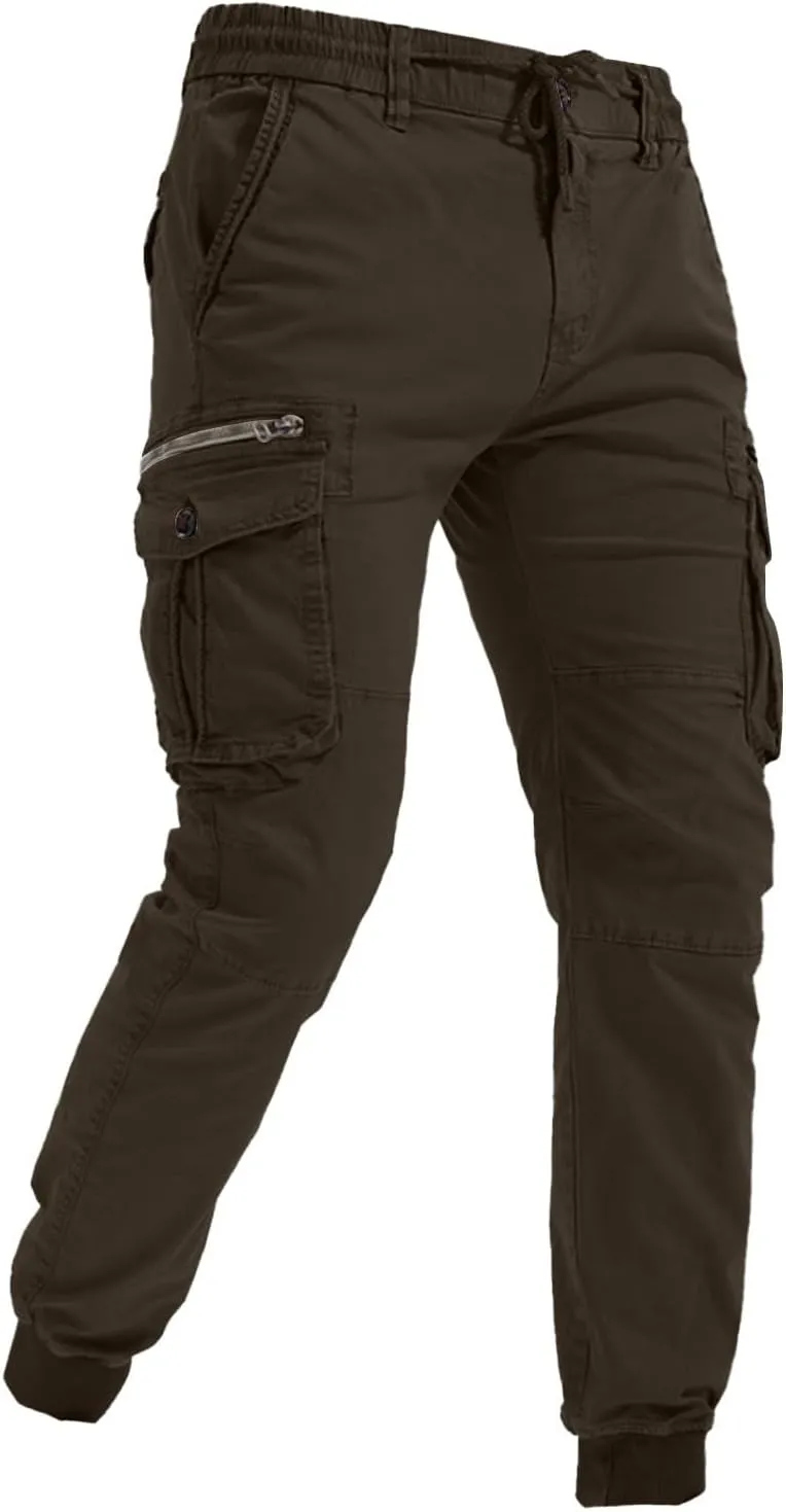 Mens Cargo Joggers Pants White Jeans Men Relaxed Fit Sweatpants Dress Pants Stacked Sweatpants Men Long Jogger