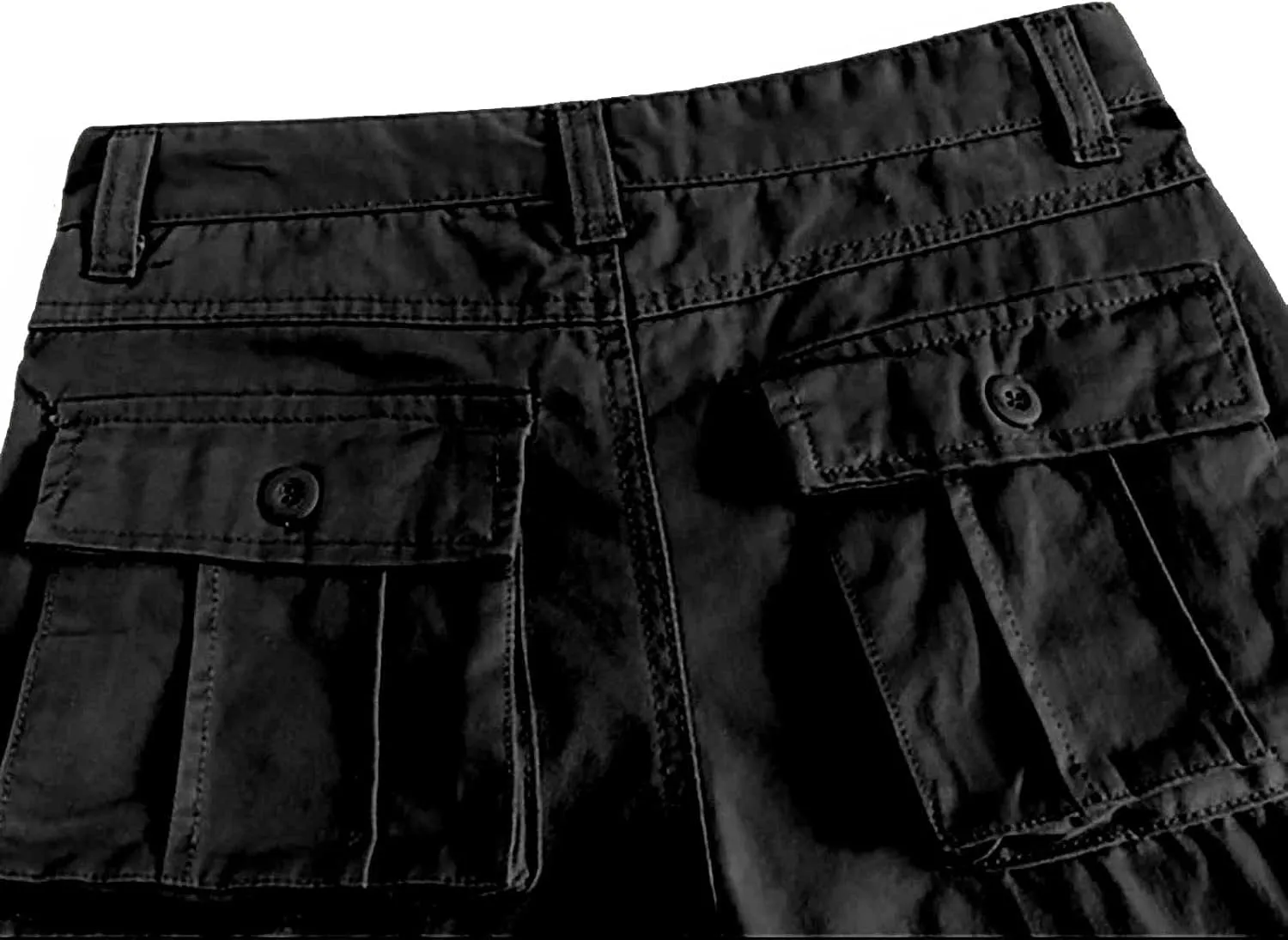 Men's Cotton Casual Pant Mens Casual Waist Color Sports Hat Multi Woven Pocket Foot Rope Solid Pants Outdoor Apparel