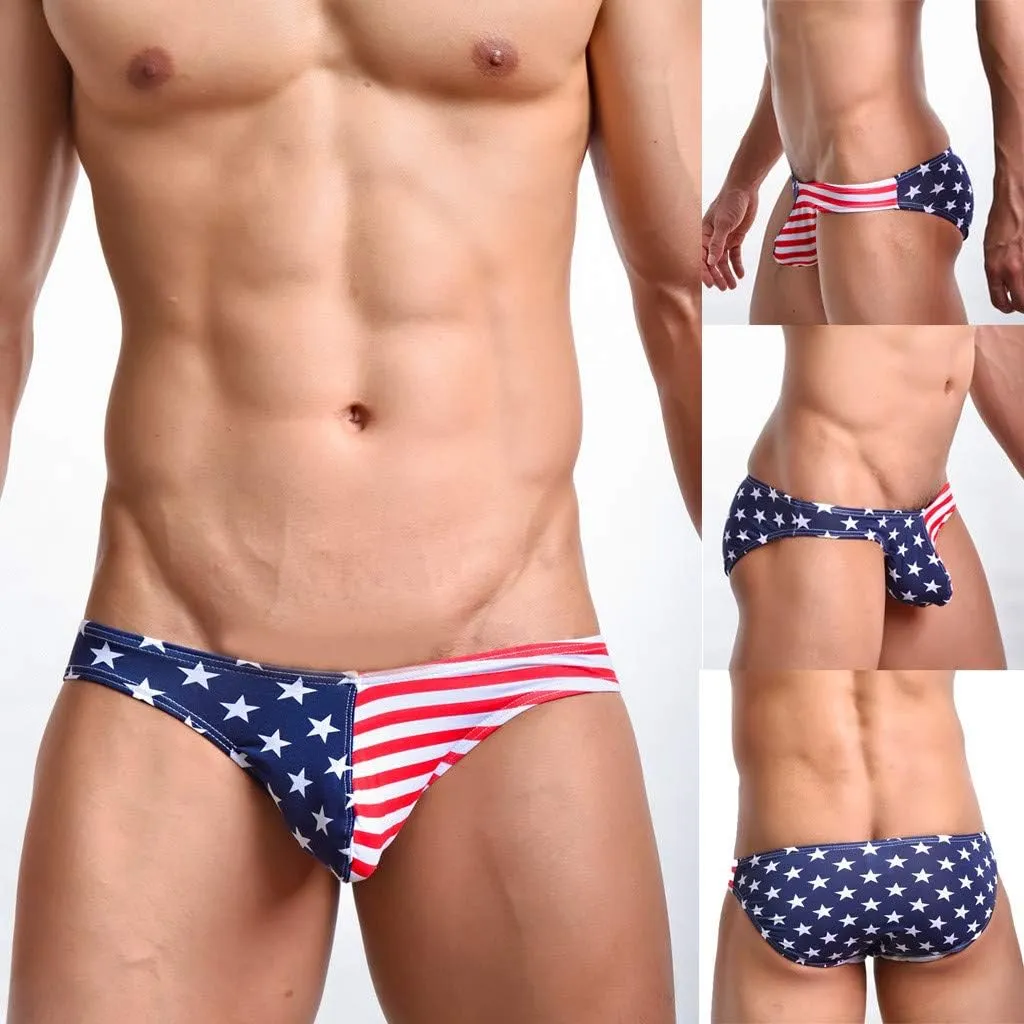 Men's Elephant Trunk Cotton Briefs Fathers Day Personalized Gifts Man Stretch Brief Underwear Christmas Boxer Briefs
