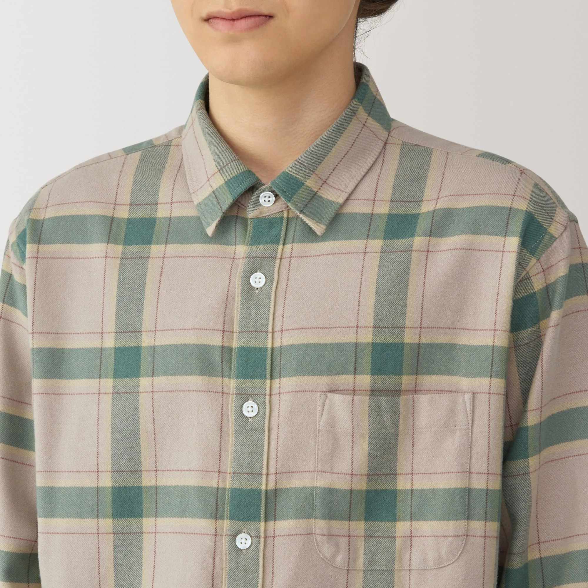 Men's Flannel Long Sleeve Patterned Shirt
