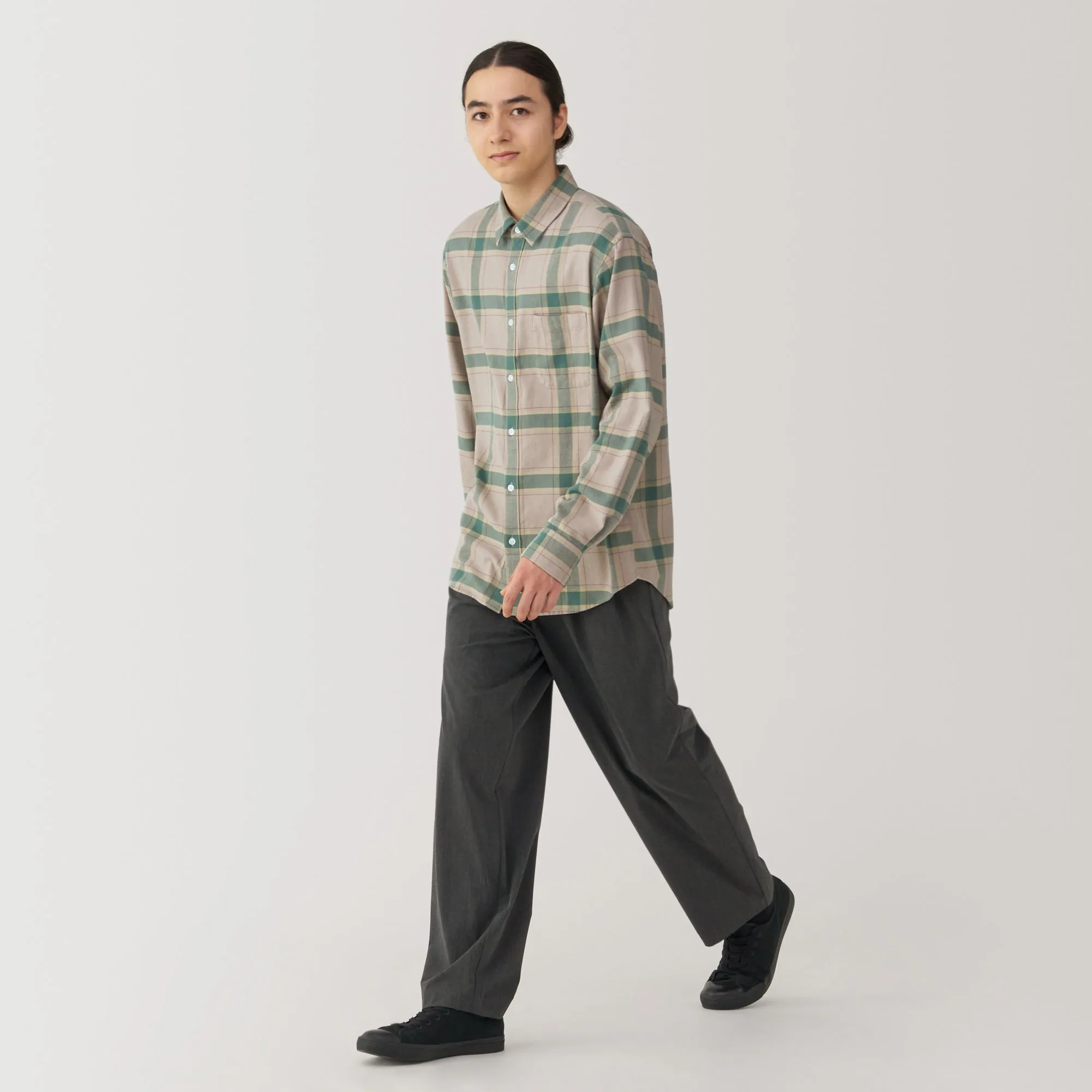 Men's Flannel Long Sleeve Patterned Shirt