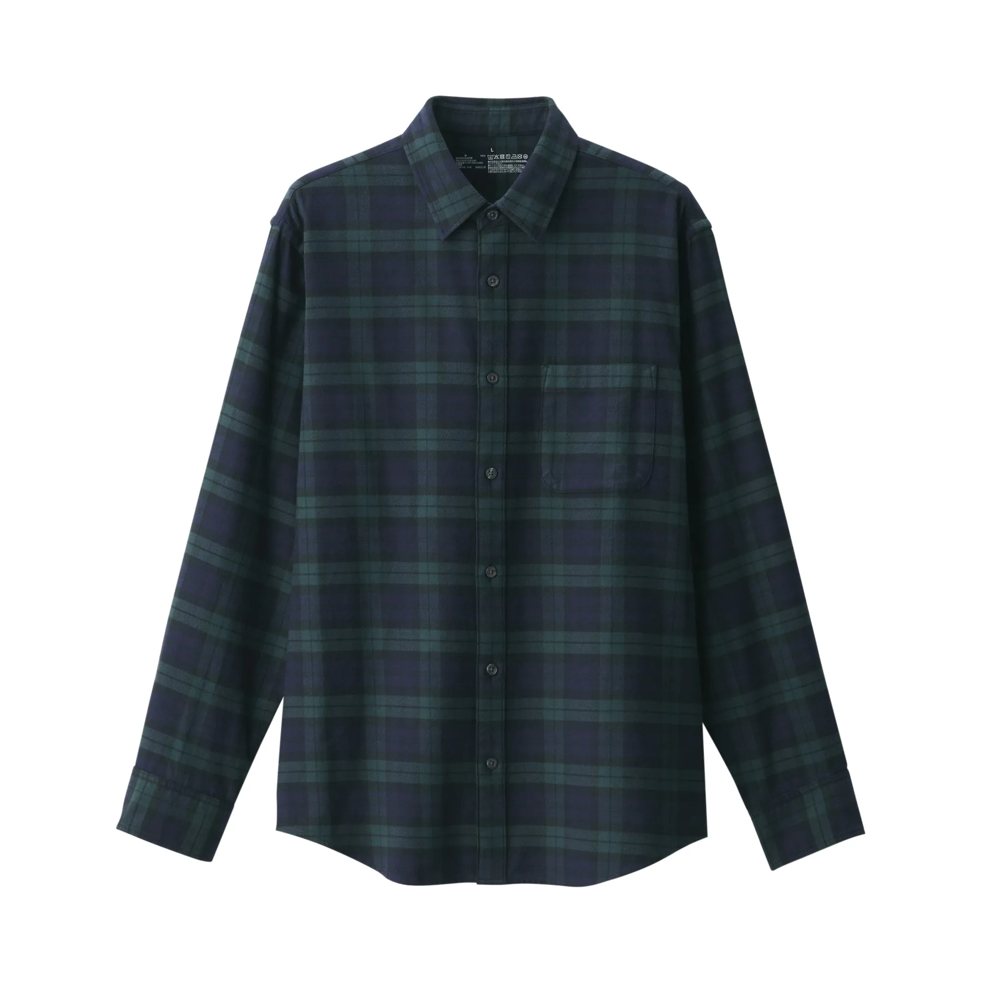Men's Flannel Long Sleeve Patterned Shirt