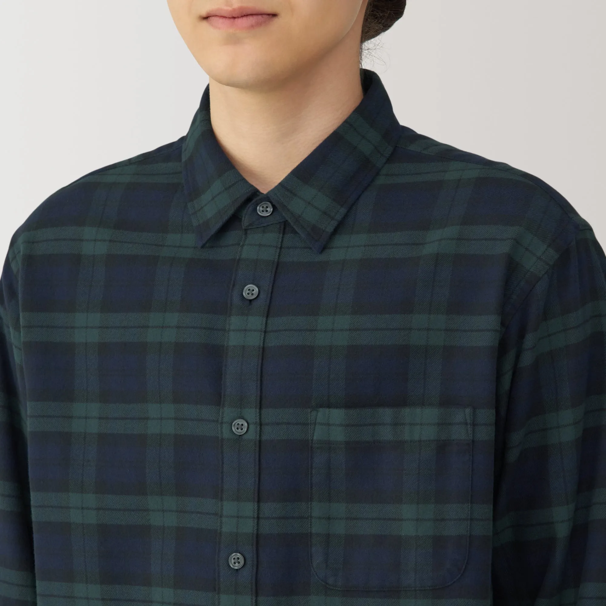 Men's Flannel Long Sleeve Patterned Shirt