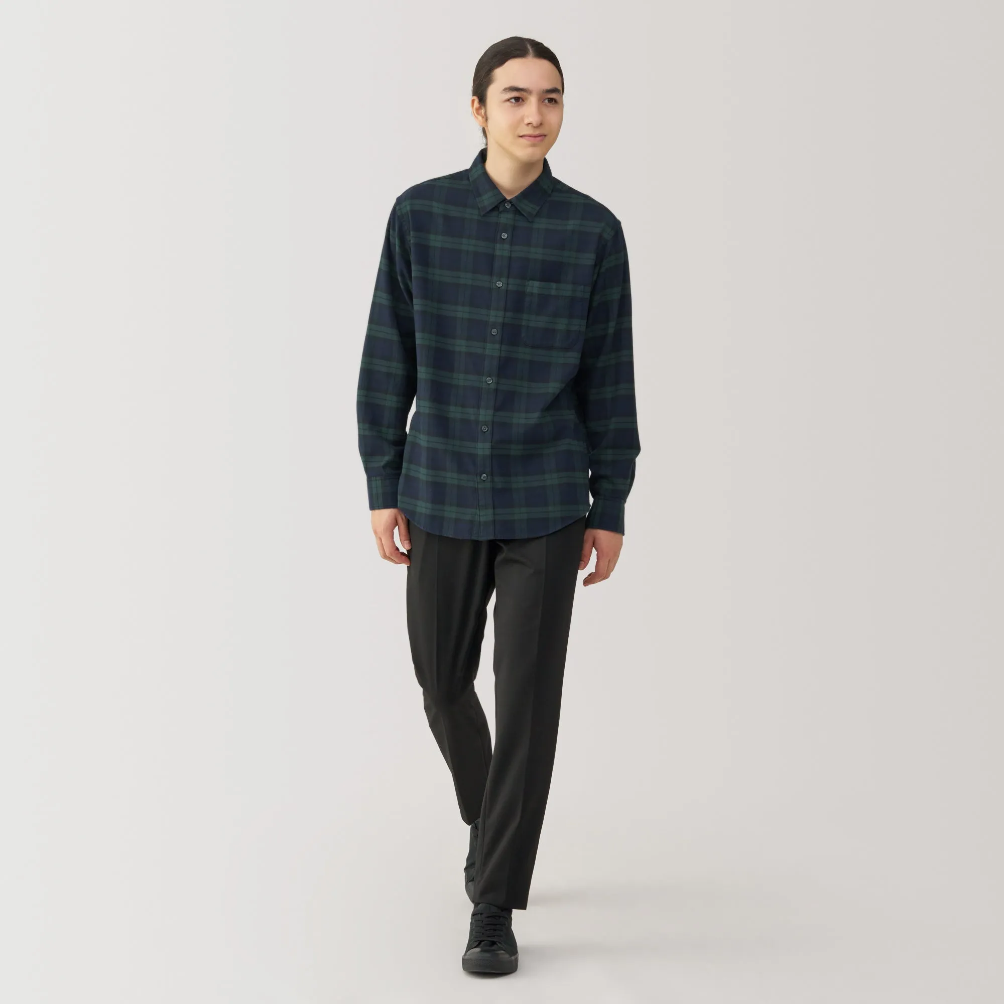 Men's Flannel Long Sleeve Patterned Shirt