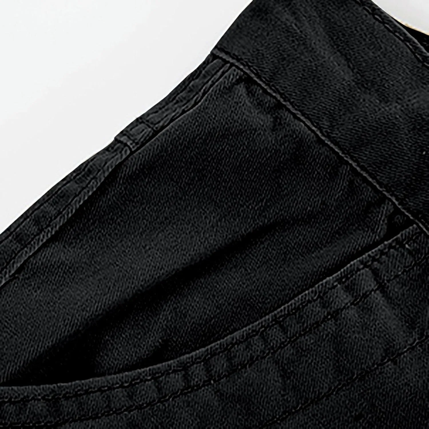 Men's Fleece Sweatpants Pants Men's Elastic Multi Pocket Pants Outdoor Straight Tube Quick Dry Cargo Hiking Pants