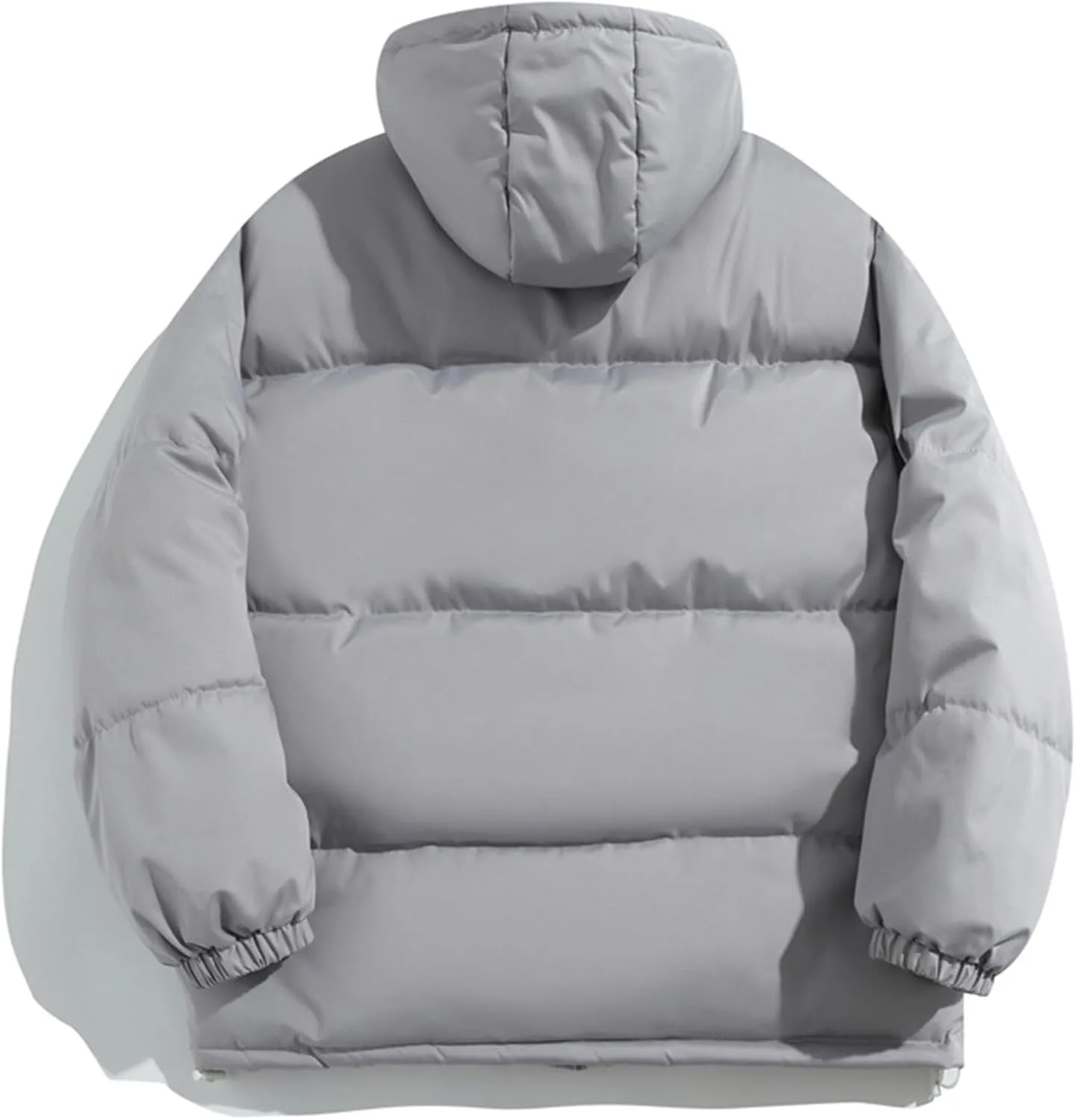 Men's Hooded Down Coats Winter Warm Puffer Jacket Cotton Padded Waterdproof Outerwear with Pockets