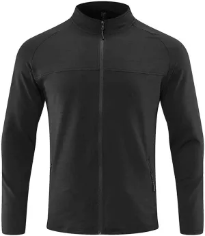 Mens Lightweight Athletic Jackets Quick Dry Track Jackets Full Zip Stand Collar Running Breathable Workout Jackets