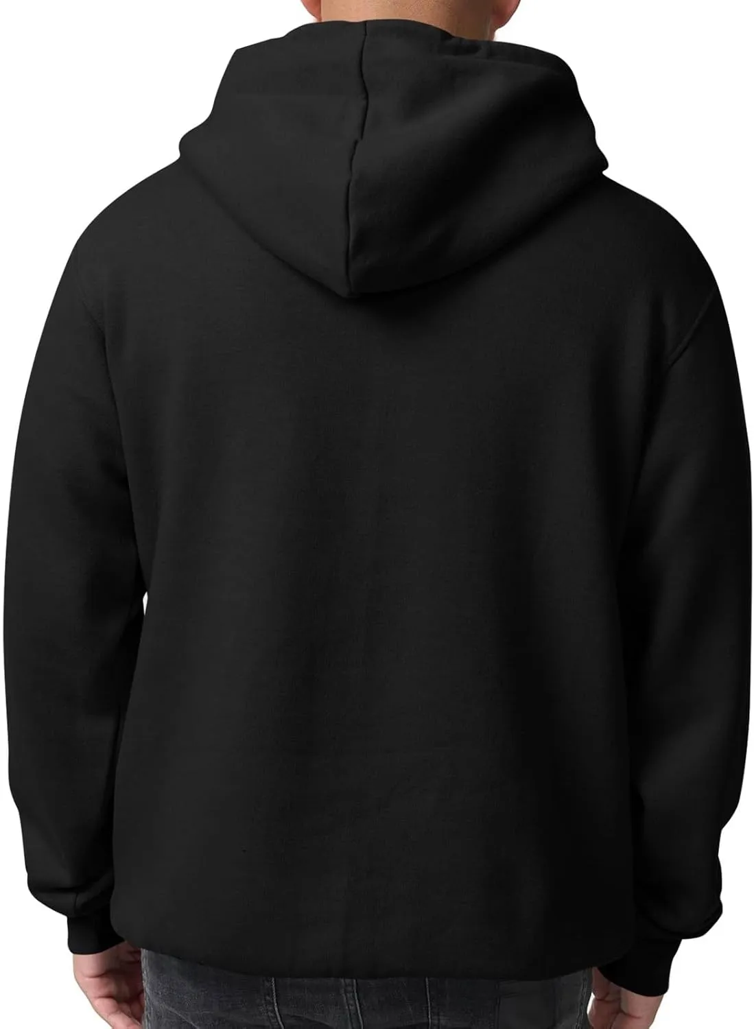 Mens Oversized Hoodies Casual Fleece Long Sleeve Crewneck Hooded Sweatshirt Big And Tall Pullover Shirts S-3XL