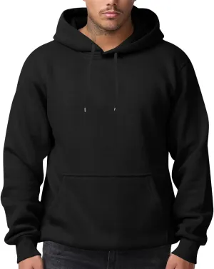 Mens Oversized Hoodies Casual Fleece Long Sleeve Crewneck Hooded Sweatshirt Big And Tall Pullover Shirts S-3XL