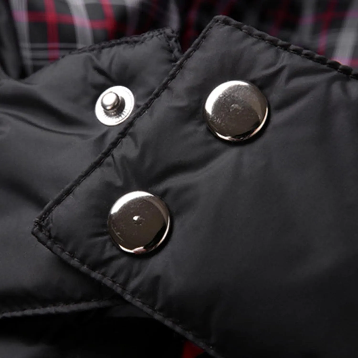 Mens Puffer Jacket Fashion Casual Solid Color Zipper Pocket Cotton Padded Jacket Coat Winter Jackets Warm Puffer