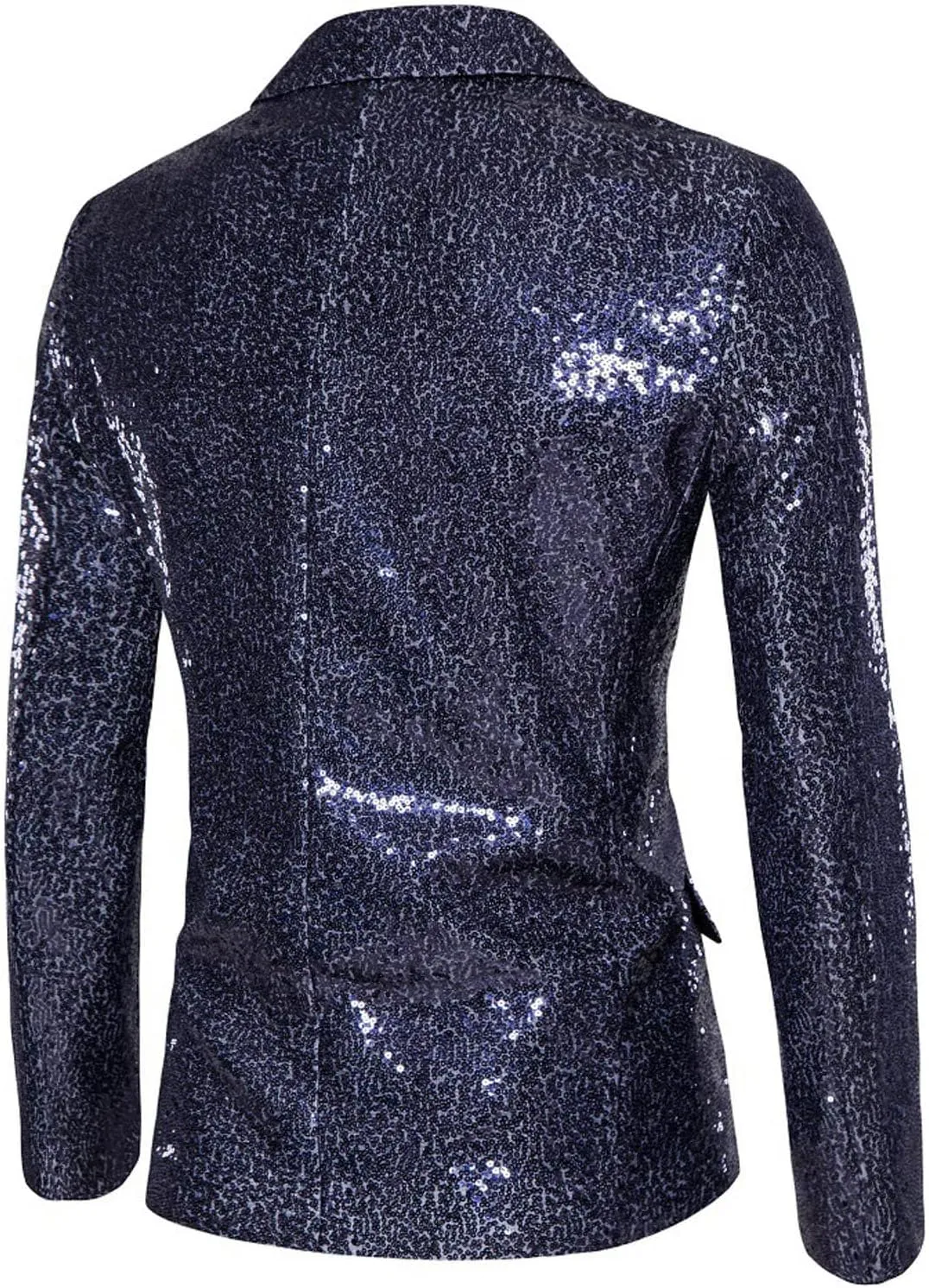Mens Sequins Blazer 70s 80s Disco Suit Jacket Lapel Tuxedo Jackets for Party Wedding Prom, Shiny Christmas Outfits