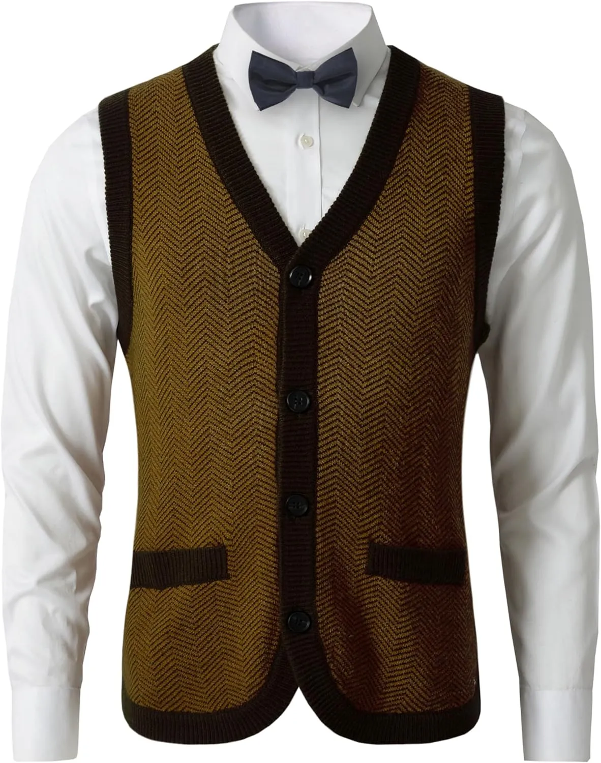 Mens Sweater Vest Solid Knitted Lightweight Thermal Cardigan,DXL Big and Tall Vest