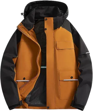 Mens Windbreaker Jackets Lightweight Rain Jacket Men Waterproof Casual Easy-Care Zip Up Versatile Outdoor Activitie Coat